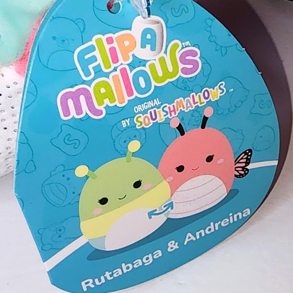 RUTABGA 🔄 ANDREINA 🐛Catapillar 🦋 Butterfly FlipAMallow Original Squishmallow - Picture 7 of 8